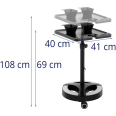 Carrier-kapper instelbaar 400 x 400 mm + 2 kommen