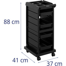 Kinderwagen Friseur zum Anhaften Färbung 4 Schubladen Regal 410 x 315 mm