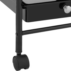 Frizētavas palīgu ratiņu ar žāvētāja turētāju 5 atvilktnēm Plaukts 330 x 320 mm