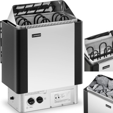 Electric sauna furnace with...