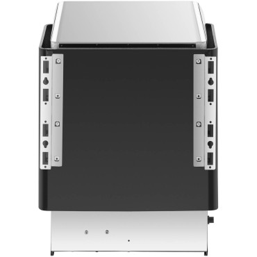 Electric sauna furnace with built-in control 8-12 m3 to 110C 400 V 8 KW silver-black