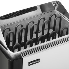 Four de sauna électrique avec contrôle intégré 9-13 m3 à 110c 400 V 9 kW argent-noir