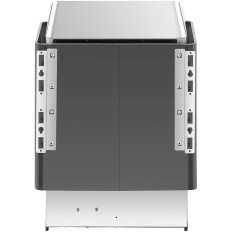 Elektriskā saunas krāsns 3-6 m3 līdz 110 d 400 V 4.5 kW melns un sudrabs