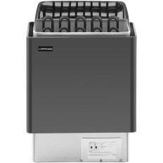 Four de sauna électrique 9-13 m3 à 110c 400 V 9 kW noir et argent