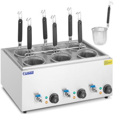 Macaroner Matrugs gatavošanas makaroniem ar krāniem 6 grozi 3 x 6.5 l 3000 W