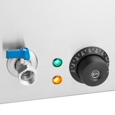 Macaroner Matlar voor het koken van noedels met kranen 4 manden + GN 1/3 3 x 6,5 L 3000 W
