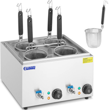 Matlar Macarrão para Cozinhar Massa com Taps 4 Cestas 2 x 6.5 L 3000 W