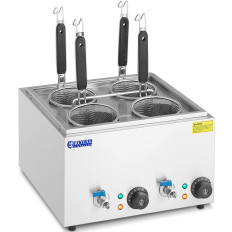 Macaroner Matlar toiduvalmistamiseks Pasta koos kraanide 4 korvid 2 x 6,5 l 3000 w