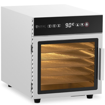 Pārtikas žāvētājs augu augu augļiem 6 režģi 30-90 C 500 W