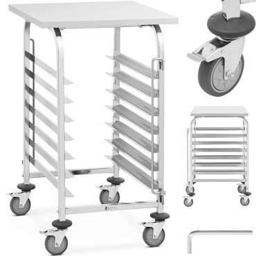 Padavėjo padavėjas su šelfe, skirta transportuoti 7 tac 60 x 60 cm su lentyna
