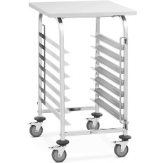 Servitør servitør med en hylle for transport av 7 Tac 60 x 60 cm med en hylle