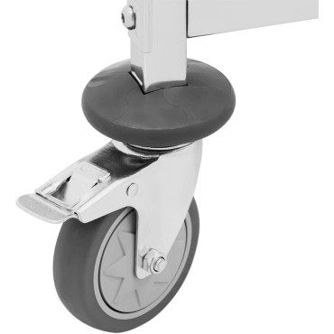 Servitør servitør med en hylle for transport av 7 Tac 60 x 60 cm med en hylle