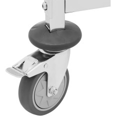 Waiter waiter with a shelf for transporting 7 TAC 60 x 60 cm with a shelf