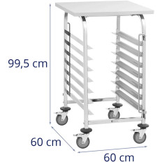 Viesmīlis viesmīlis ar plauktu 7 TAC 60 x 60 cm transportēšanai ar plauktu