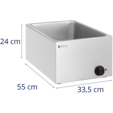 Bemar elvarmer til beholdere GN 1/1 640 W