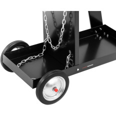 Carro de soldadura de acero con 3 estantes cargadores de hasta 80 kg