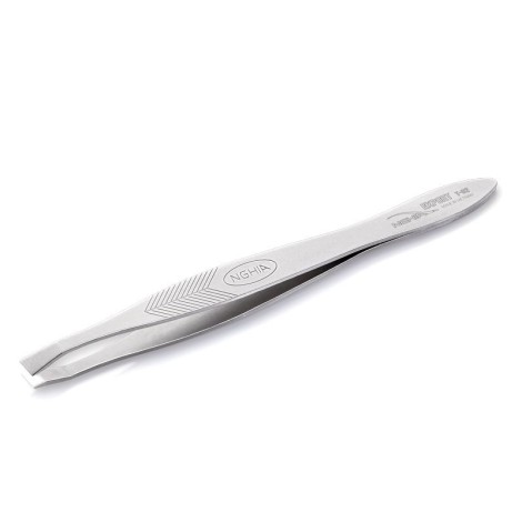 Pinzette Nghia Export T-02 oblique in acciaio inox precisione 9 cm