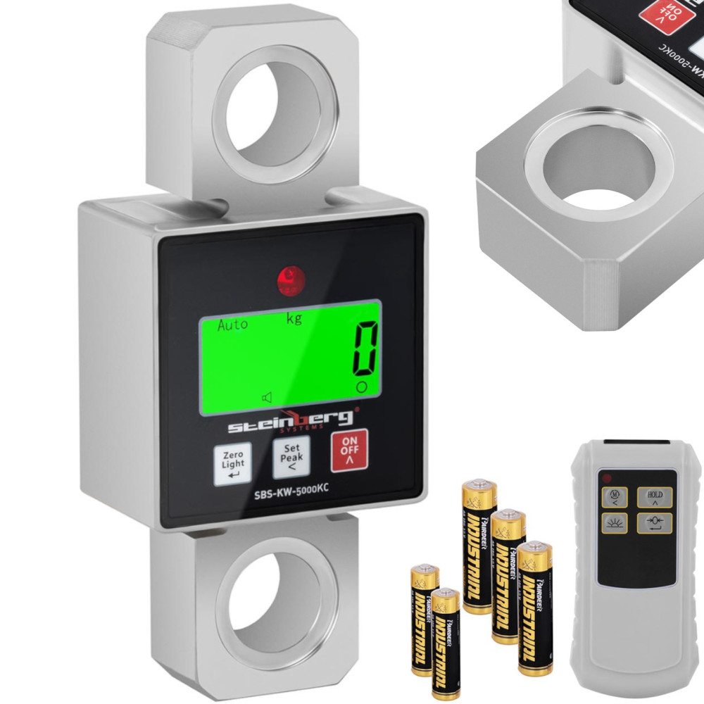 Hakowe hook with a remote control up to 5000 kg / 1 or 2 kg LCD