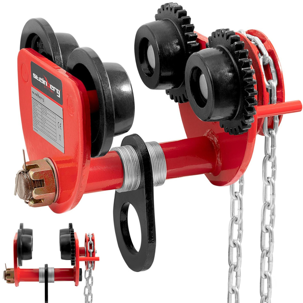 Kädessä pidettävä kädessä pidettävä kahva, jossa ketju 90-135 mm 2000 kg