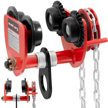 Rokas handheldwood ratiņi ar ķēdi 60-110 mm 1000 kg