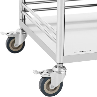 Service Service Trolley Stål Stål 3 Hyllor Containerkorg 88 x 44 x 87 cm