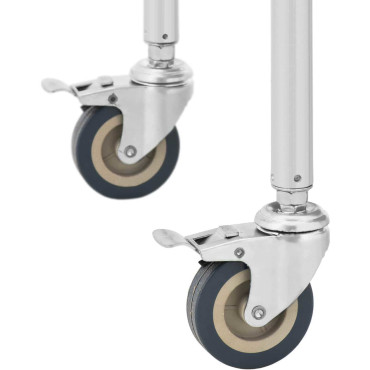 Teenindus Service Steel 2 Riiulid Sahtli 62 x 82 x 46 cm