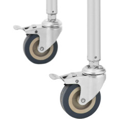 Teenindus Service Steel 2 Riiulid Sahtli 62 x 82 x 46 cm