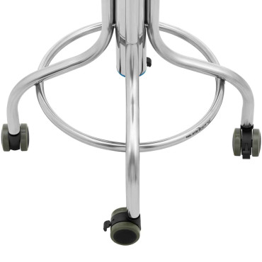 Laboratórna stolica. Nerezová oceľ. 45-60 cm až 100 kg