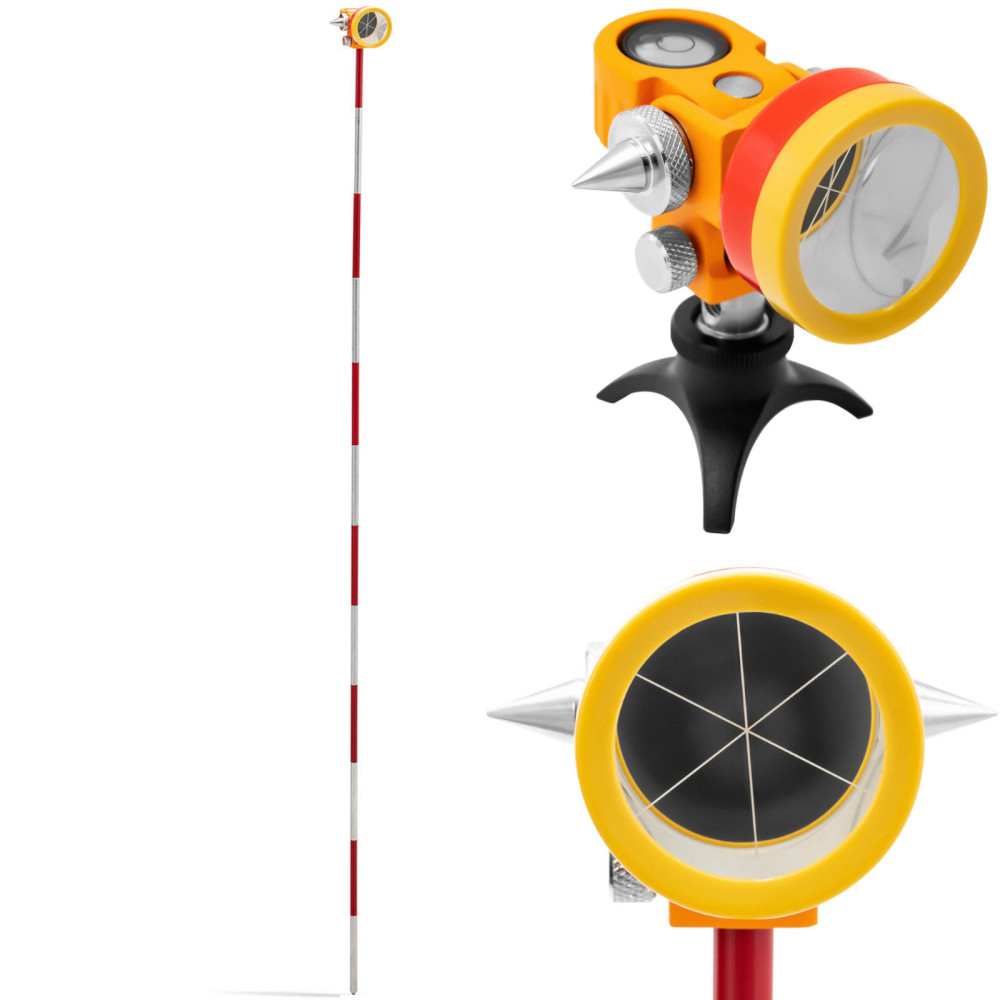 Mini Prism espelho cirurgio cirurgio com um pólo e a base da casca de prata qua. 3,6 cm 1,26 m