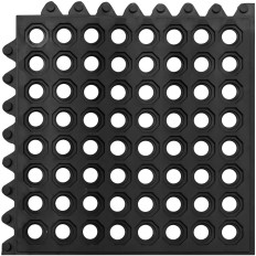 Mata brisalec gume nedrseča odprtina 92 x 92 x 1 cm črna