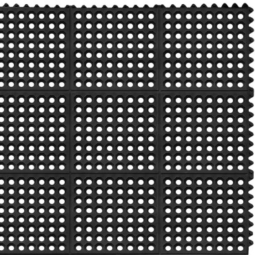 Mata brisalec gume nedrseča odprtina 92 x 92 x 1 cm črna