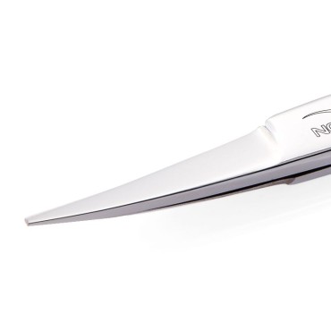 Tijeras de cejas NGHIA Nghia export es-01 — detalle de la cuchilla