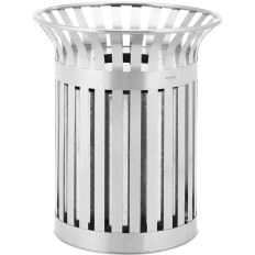 Urban atkritumi bin āra apaļo laulību. 73 x 85 cm Sudraba tērauds