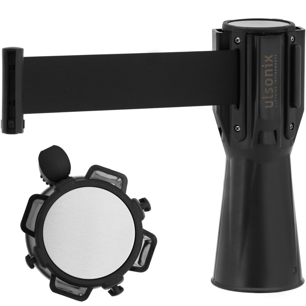 Kasetė su įspėjamuoju juosta įspėjamu perdanga ant 2 M juoda