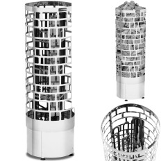 Electric sauna furnace 5-9 m3 to 110C 400 V 6 kW