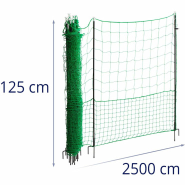 Zaščitna ograja za perutnino 1,25 x 25 m