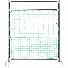 Porta di gateway fino al recinto di maglia per galline di pollame 125 x 86 cm