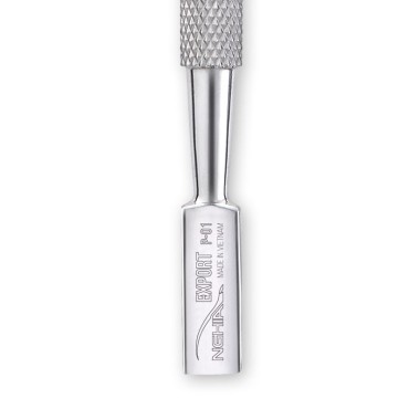 Nghia Export P-01 kovové kozlička — detail rukoväte
