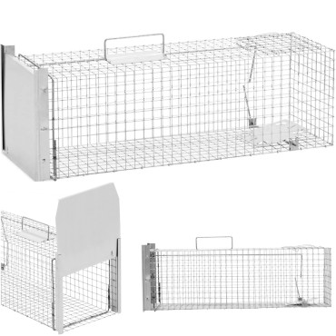 Jagułapka para ratos de armadilha de kuna e outros animais 82 x 26 x 26 cm malha 25 x 25 mm