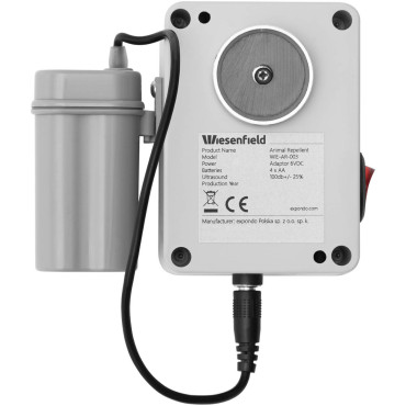 Ultragarsiniai repellent Pelės žiurkės Kun Graužikai 180 laipsnių 1500 m2