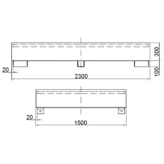 Banheira em cativeiro para o IBC Tank Paleto-Medidor Mauzer 2 x 1000L