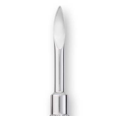Nghia Export P-03 Metal Hoof - Instrumento de Manicure e Pedicure em Aço Inoxidável Polido — vista frontal