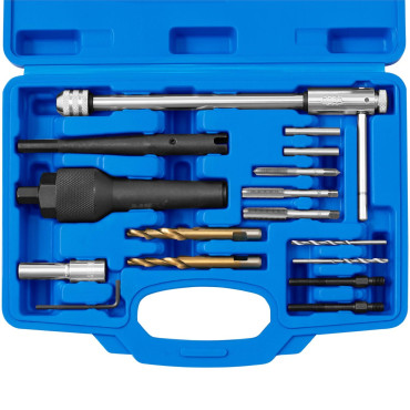 Um conjunto para plugues de brilho quebrado e reparos de rosca - 16 el.