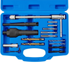 Um conjunto para plugues de brilho quebrado e reparos de rosca - 16 el.