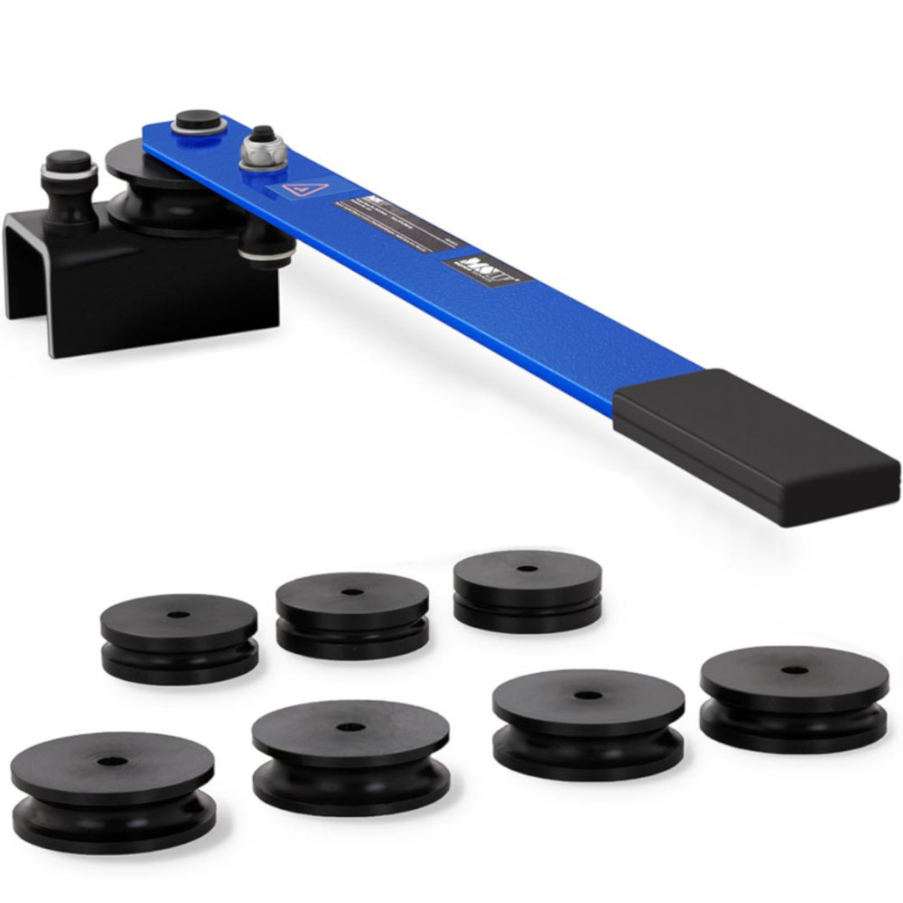 Tubos de máquina de dobra para tubos perfis manuais até 18 mm 180 graus 8 matrizes