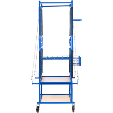 Trolley rack korgmålning marknaden för kroppsartiklar 60 x 90 x 202 cm