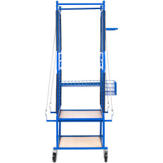 Ratiņi Rack grozu tirgus ķermeņa piederumiem 60 x 90 x 202 cm