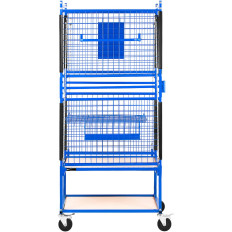 Vaunu Rack Basket Maalausmarkkinat kehon tarvikkeet 60 x 90 x 202 cm