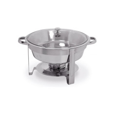 Réchaud à aliments rond en acier, diamètre 345mm, 3.5l - Hendi 470619