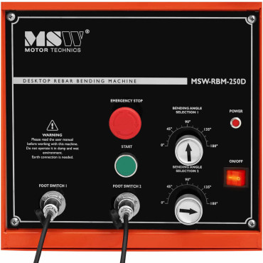 Biegemaschine Biegemaschine. Elektrische Steigbügel 2 Fußpedale 25 mm 180 Grad